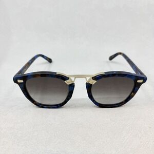KREWE BEAU II Matte Blue Steel 12K NEW IN BAG Premium Sunglasses For Men Women